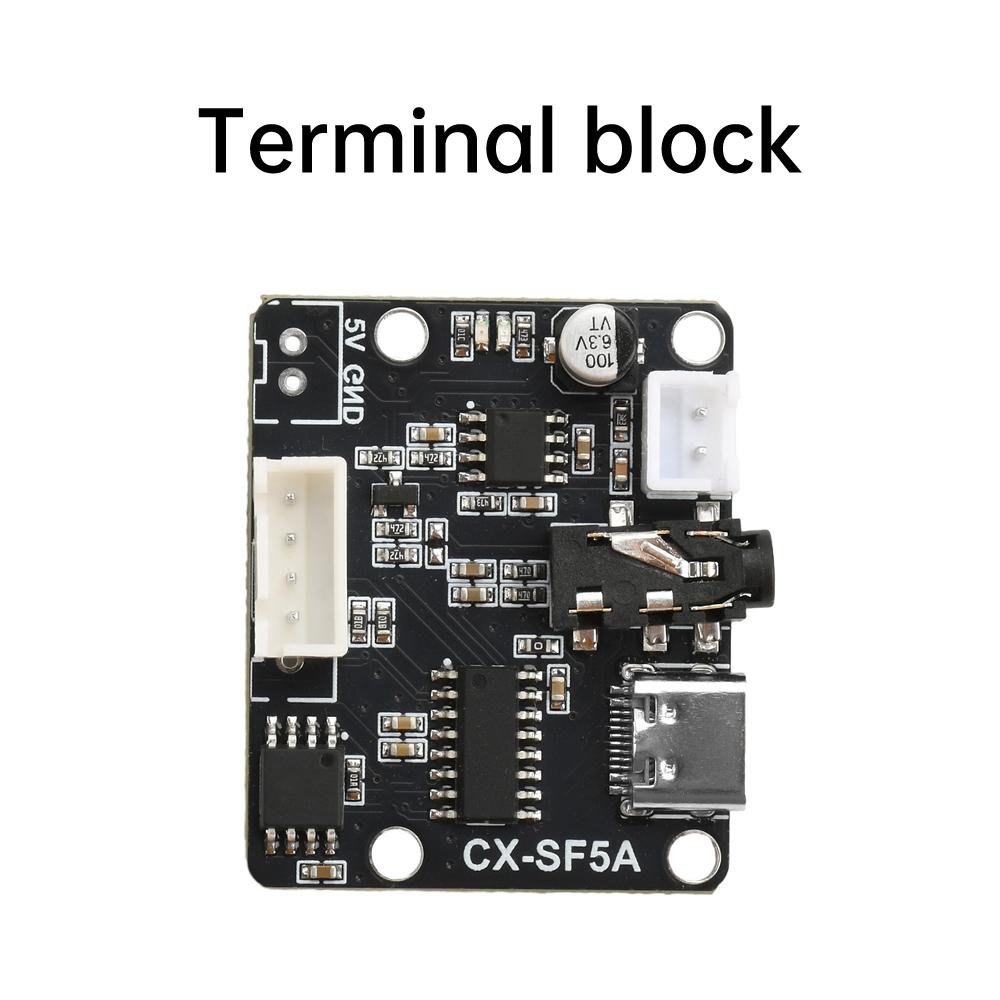 DC3.3-5.2V SF5A/ST5B Serial Port Mp3 Voice Chip Module Microcontroller Control Triggers Voice Module TF Card Custom Audio Module