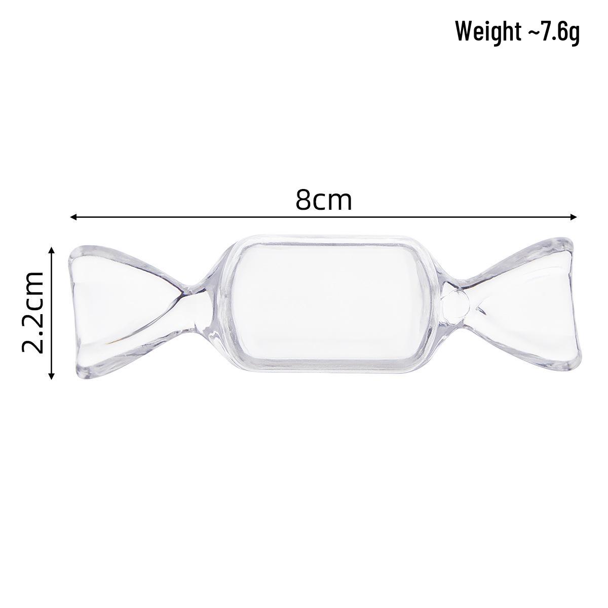 

Acrylic Small Candy Shape Transparent Packaging Box with Lid прозрачный