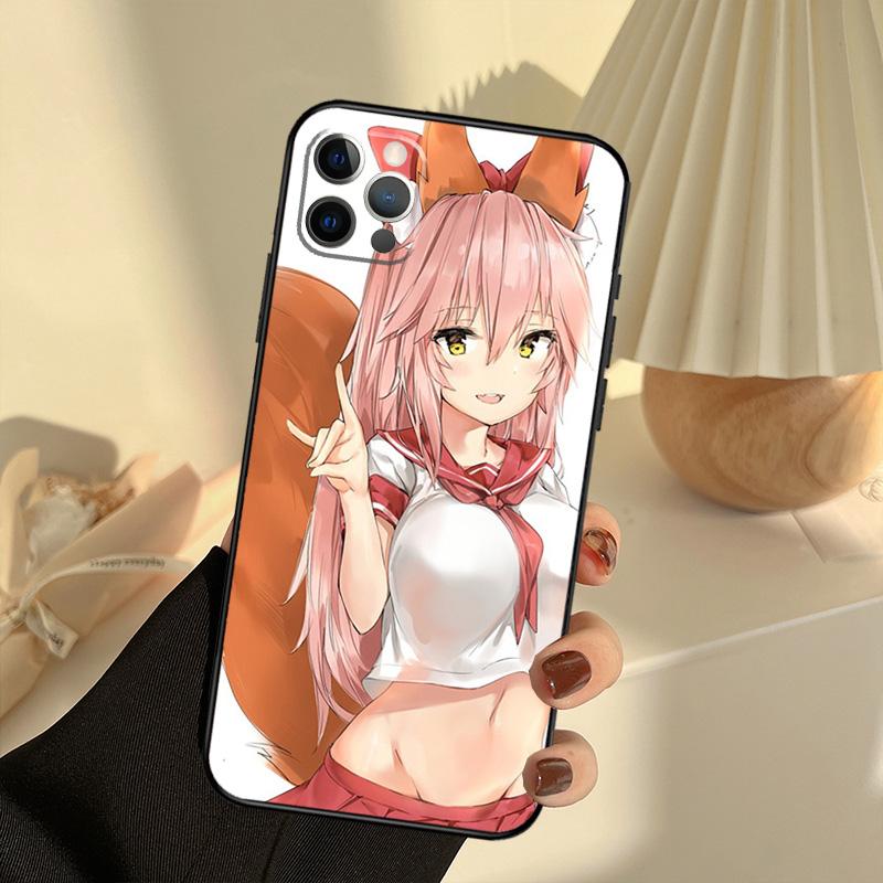 Anime Girl Cartoon Japan Cute Phone Case For iPhone 14 16 15 11 12 13 17 Pro Max 13 Mini 15 16 Plus 16e 17 Air Cover Funda