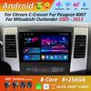 Android 14 Car Radio Multimedia Player for Citroen C-Crosser For Peugeot 4007 For Mitsubishi Outlander 2005 - 2013 4G HD Screen