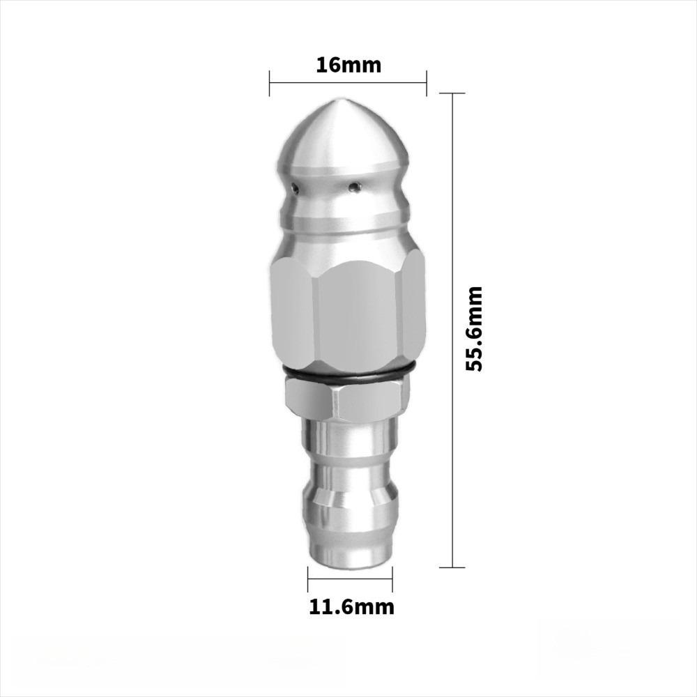 

G1/4 Pressure Washer Sewer Jetter Nozzle Washing Accessories Mouse Head Pressure Drain Jetter Hose Nozzle Drain Cleaning