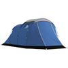 Tunnel Camping Tent, 4-Person, 3000 Mm, Double Layer, 190 Cm Height, Dark Blue