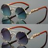 2 Pairs Per Set Round Sunglasses Fashion Vintage Double Bridge Gradient Multicolor Shades Women Luxury Design Casual Sun Glasses