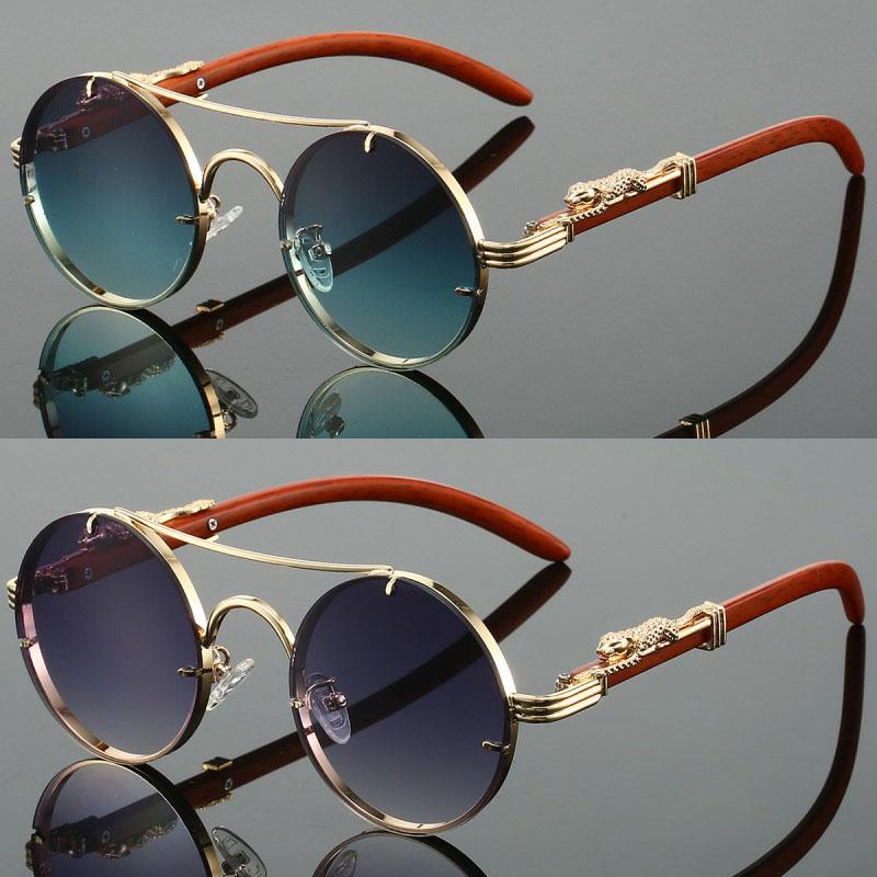 2 Pairs Per Set Round Sunglasses Fashion Vintage Double Bridge Gradient Multicolor Shades Women Luxury Design Casual Sun Glasses