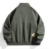 Mens Casual Outdoor Pocket Solid Color Fashion Jacke