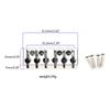 Guitar Locking Nut, 42mm 6-Strings Electric Guitar String Locking Nut 42mm with Mounting Screws Mounting Hardware Kit