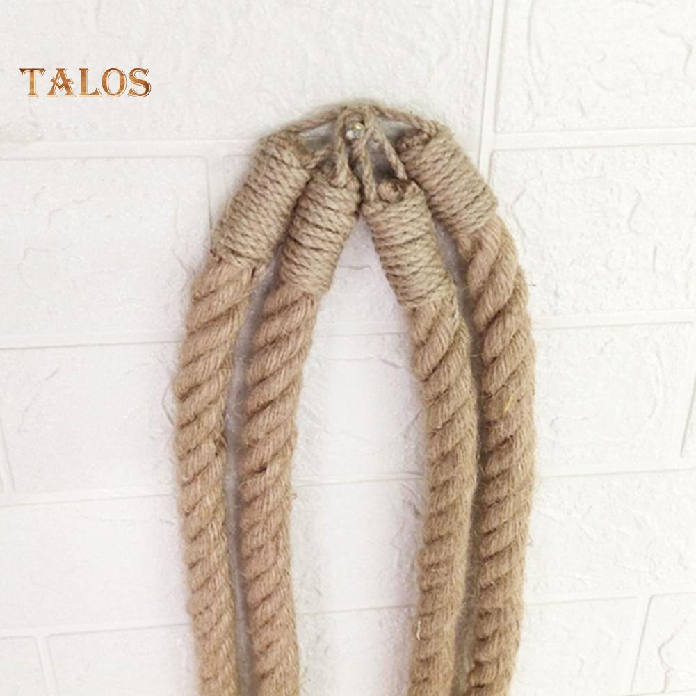 TB Vintage Style Woven Hanging Rope Toilet Paper Roll Holder Decor