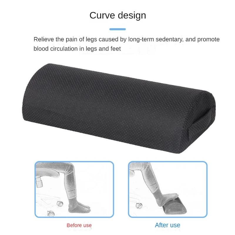 Semicircle High Resilience Feet Pillow Support Foot Rest Home Office Feet Stool Portable Travel Footrest Massage Cushion