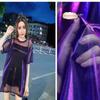 Gradient Tulle Glitter Fabric By The Meter for T-shirt Dress Clothes Hair Accessory Diy Sewing Shiny Cloth Soft Thin Silver Red