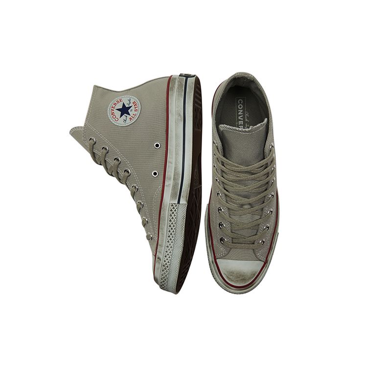 Converse 1970s Chuck Taylor All Star Casual Versatile High-Top Canvas Shoes Unisex Sneakers Gray 172670C