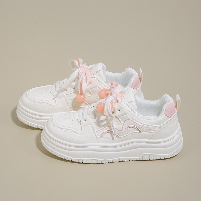 Little white shoes women's spring and summer women's shoes 2025 new versatile chic shoes casual board shoes platform sports shoes