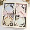 Moyan Möbius Strip Cat-Themed Embossed Sticky Notes: 3-Pack Korean Style, Irregular Shape