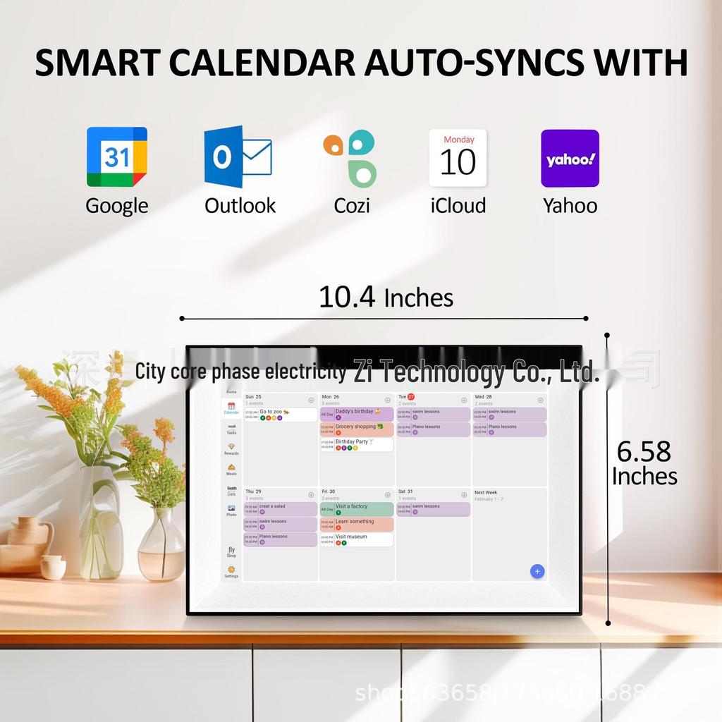 Best-Selling Smart Digital Calendar & Photo Frame with Wi-Fi for Catering Plan & Rewards Management