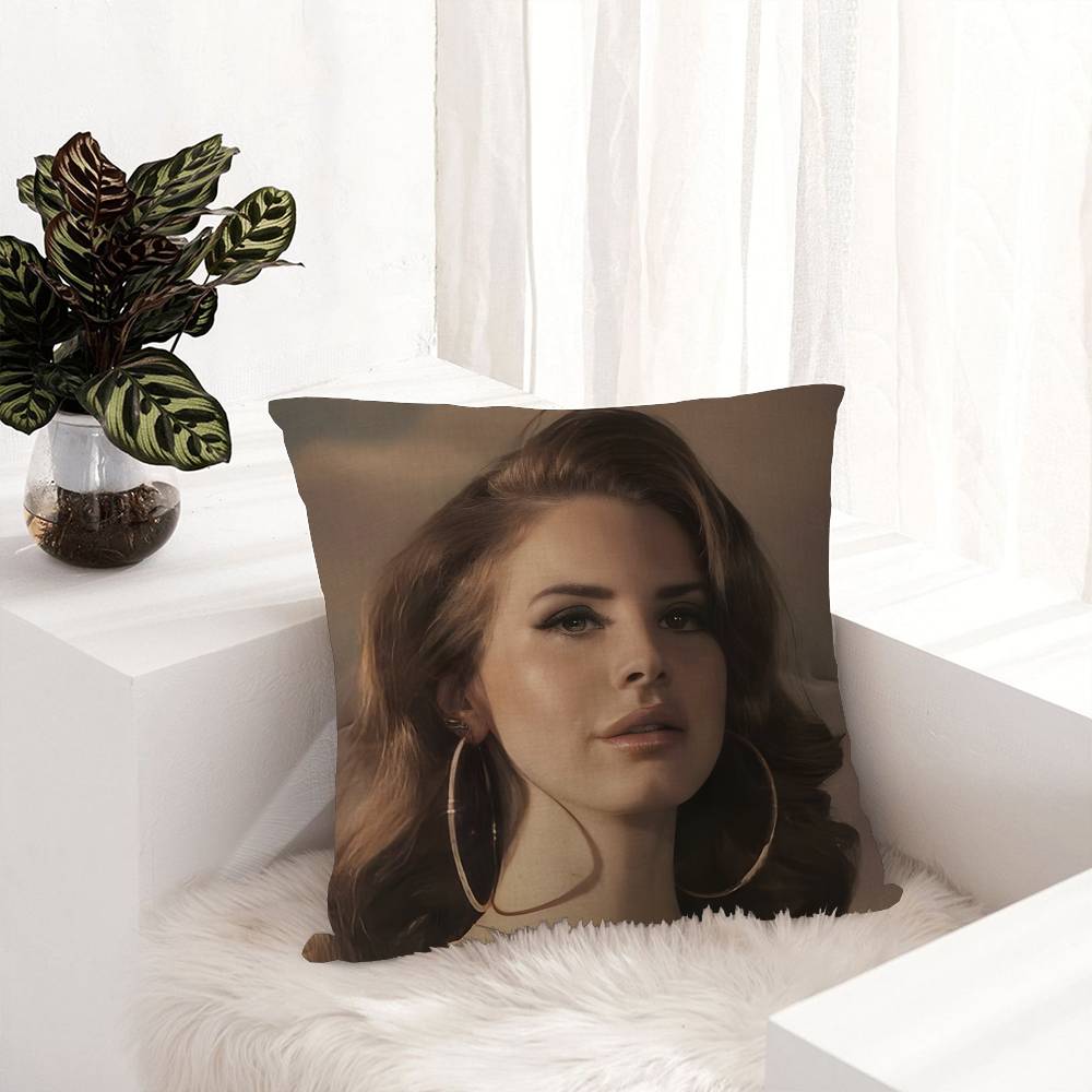 Pop Singer Lana Del Rey Cushion Cover Pillowcase Upholstery Sofa Throw Pillow Home Decor Pillowcas