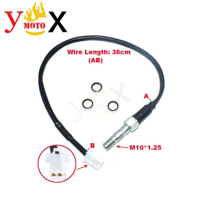 M10 1/1.25 Hydraulic Brake Pressure Rear Light Switch Hollow Bolt Brake Switch Wire For Honda CB CBR CRF CMX CTX VFR NC700 NC750