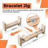 Wood Bracelet Jig, Adjustable Paracord Jig Bracelet Maker for DIY Hand Knitting Wristband, Necklaces & Car Hangings