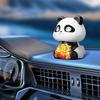 Solar Powered Panda Ornament Auto Nodding Creative Car Dashboard Ornament Home Decor