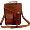Neue Herren Vintage Braun Echtleder Messenger Laptop Satchel Umhängetasche