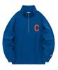 C Logo Half Zip Sweatshirt Blue