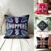 West Coast CChopper Cushion Cover Square Short Plush Pillow Case Living Room Sofa Home Decor Funda X