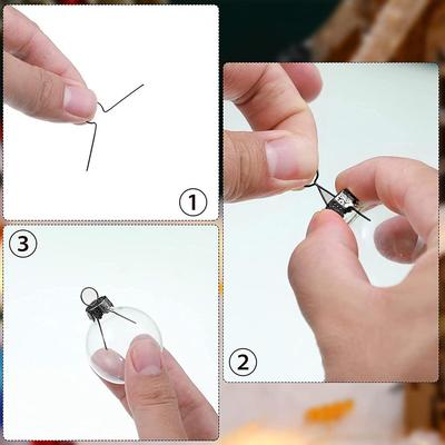 50PCS Aluminium Christmas Ball Caps Electroplating DIY Christmas Ball Ornaments Cap Gold Silver Christmas Tree Decorations