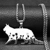 Cute Cat Ragdoll Kitty Pendant Necklace for Women Men Stainless Steel Silver Color Chain Pet Lover Gift Jewelry colar N3213S01