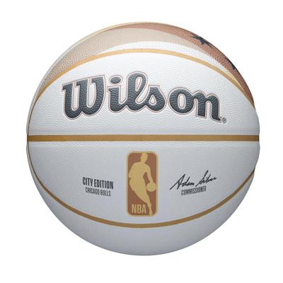 Wilson Basketball NBA ÉQUIPE Collection Ville Bulls WZ4033805XB7 7 Bulls Intérieur/Extérieur Taille Non. / Diamètre Approximatif. 24.5cm