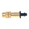 Brass Garden Misting Nozzle Adjustable Water Sprinkler Head for Greenhouse, Plant Wall, Cooling, Irrigation System
