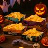 12pcs Pumpkin Cookie Tray Rectangular Disposable Baking Pans Halloween Party Tray  Festival