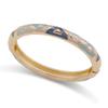 DIEZI 5 Style New Fashion Blue Irregular Enamel Cuff Bangles Hip Hop Geometric Gold Color Wide Bracelet For Women Men Jewelry