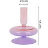 Home Decoration Glass Vase Room Decoration Flower Pot Modern Color Crystal Transparent Hydroponic Plant Flower Arrangement Art