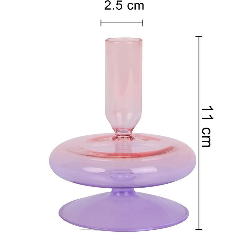 Home Decoration Glass Vase Room Decoration Flower Pot Modern Color Crystal Transparent Hydroponic Plant Flower Arrangement Art