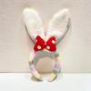 Bandas para el pelo de felpa con orejas de conejo largas para niñas, accesorios para la cabeza, diadema, accesorios para vestido, mujer, niña, cosplay, lolita, cosplay, accesorios para el pelo