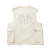 Li Ning Simple Versatile Letter Zipper Loose Vest Men Vests Oatmeal-Gray AMDU003-1