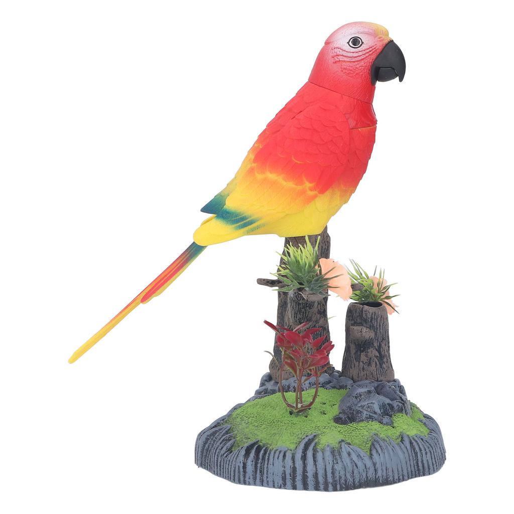Operated Control Voice Parrot Chirping Singing Fluttering Simulation Parrot Toy for Adults Children