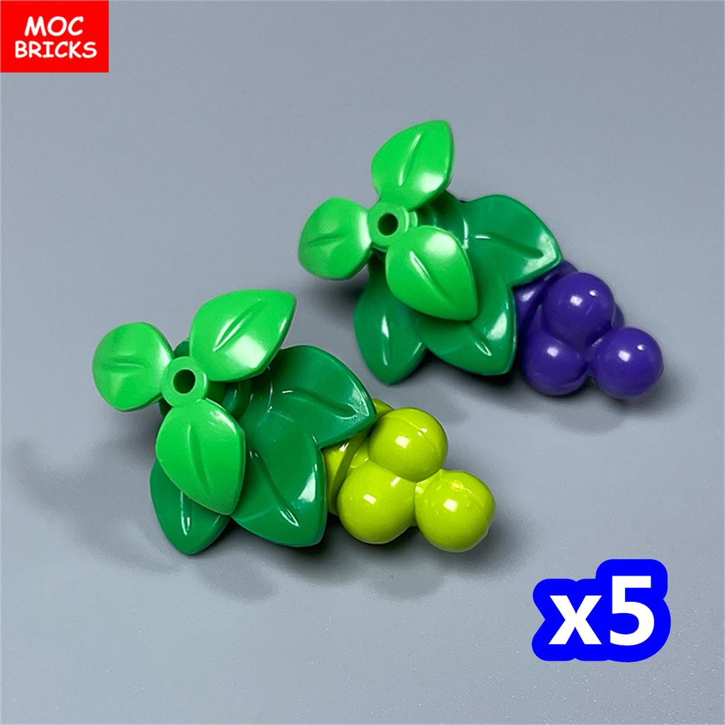 MOC Bricks Square Grape Trellis City Farm Vineyard Garden Scene Accessories Educational Building Blocks Model Kids Toys Gifts