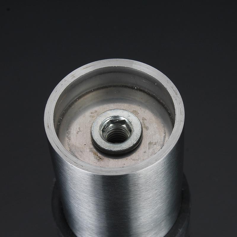 Stainless Steel No-Drill Rubber Door Stopper with Thickened Large Engineering Spring