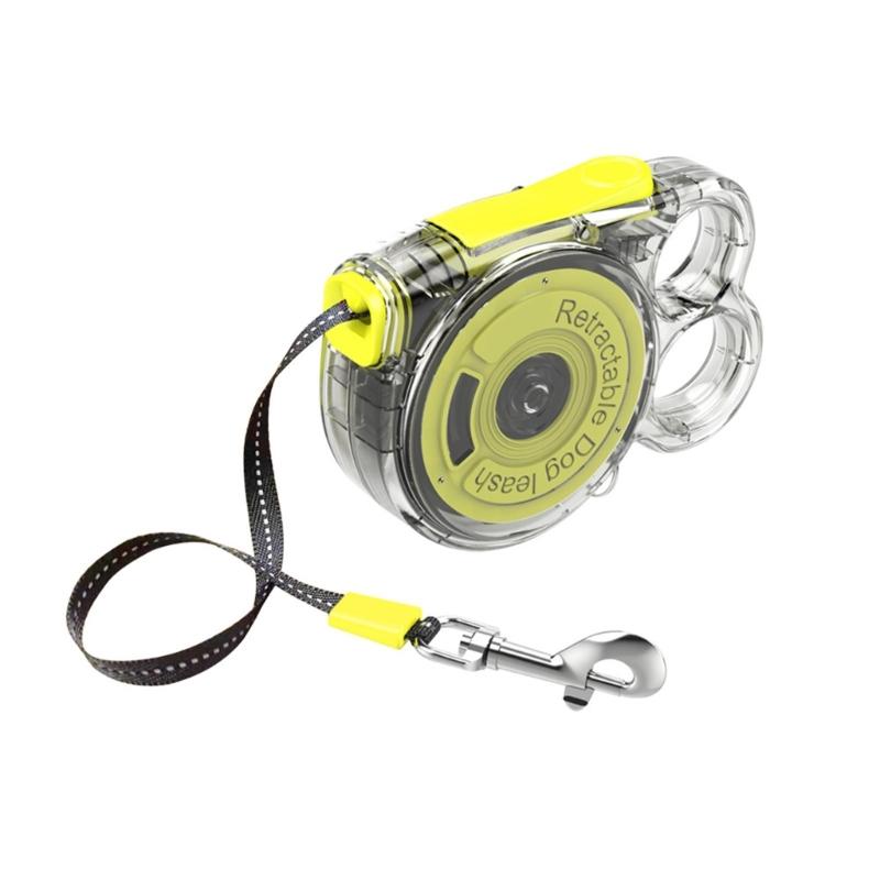 

Automatic Retracting Dog Leads Heavy Duty Safety Lock Design Leashes for Small Breeds Outdoor Walking Essential жёлтый