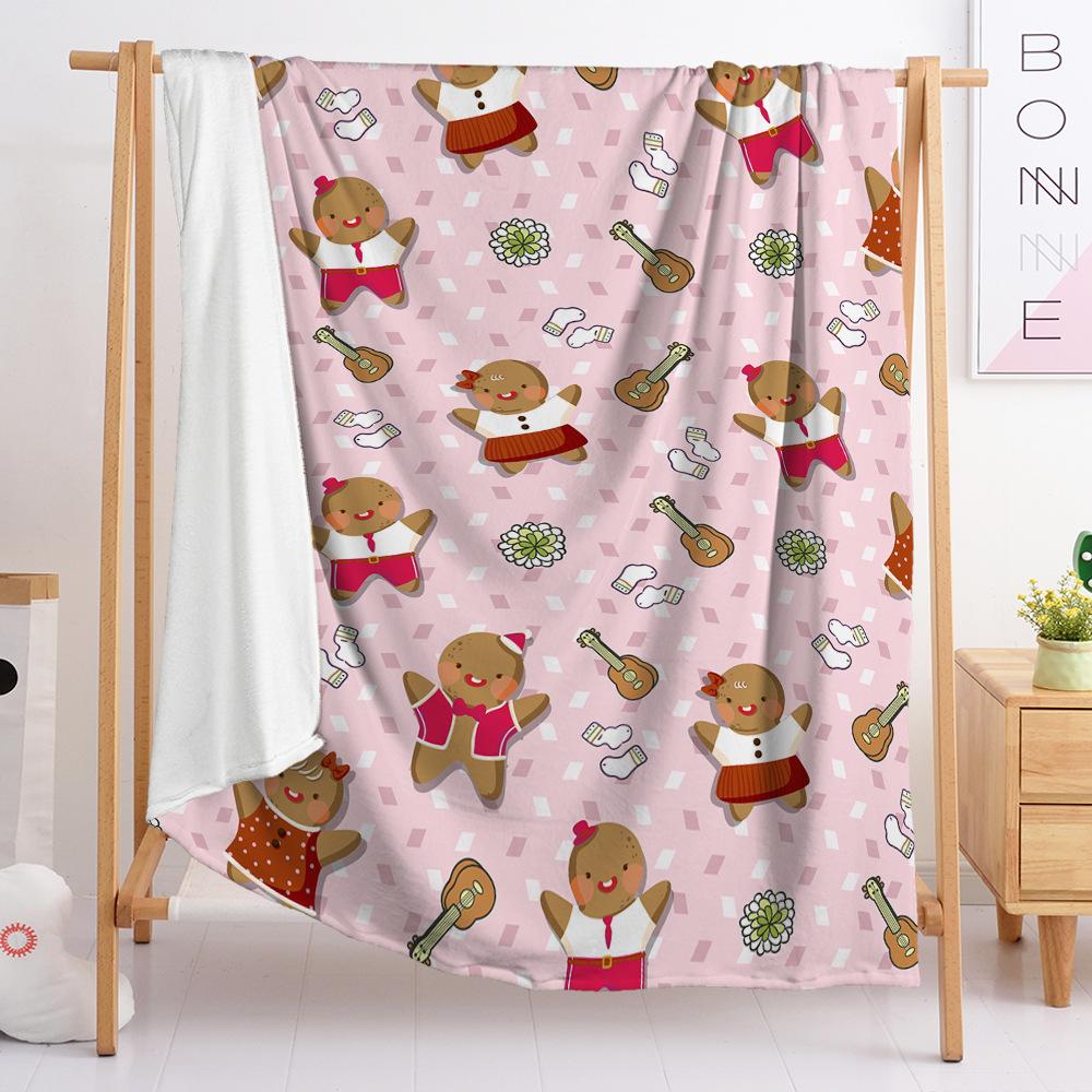 3D Digital Printed Christmas Blanket Flannel Blanket Fur Blanket Spring And Autumn