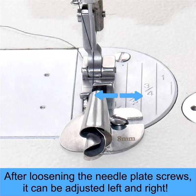 Metal Hemming Foot Set- Universal Sewing Roller Hemmer[ 3-10Mm] For Home And Industrial Machines Presser