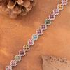 Four-Leaf Clover Natural Tourmaline Bracelet S925 Silver Jewelry Xiaohongshu Wechat Channels