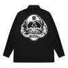 KAN6312 Kylb0208 Skull Smoke Long Sleeve Shirt Black