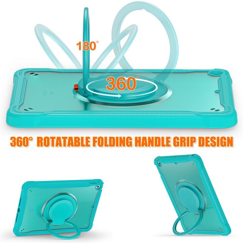 Rotating Stand Case IPad 10.2 12.9 Inch With Wrist Strap Full Coverage Shockproof TPUPC Cover In Multiple Colors