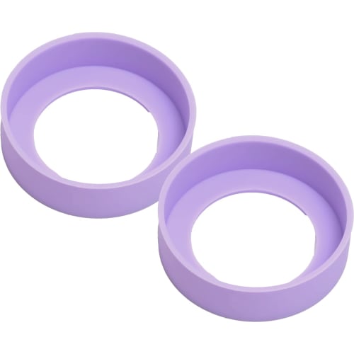 Silicone Bottom Caps for Vacuum Insulated Mobile Mug/Water Bottle, Protective Cover, Non-Slip, Noise and Scratch Prevention, 65mm, Pastel Purple, Set