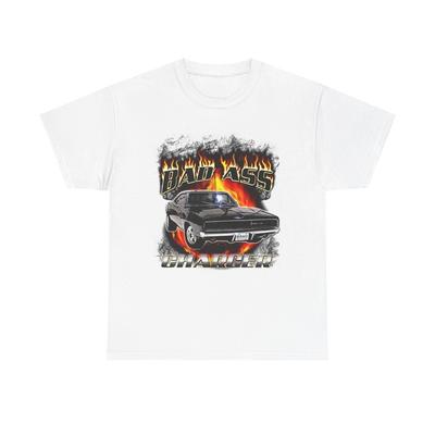 70 Charger Vintage Bad Ass Graphic T Shirt Brand New Cotton Tee