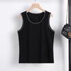 Plus Size Women's Summer New Bellies with A Thin Waistcoat