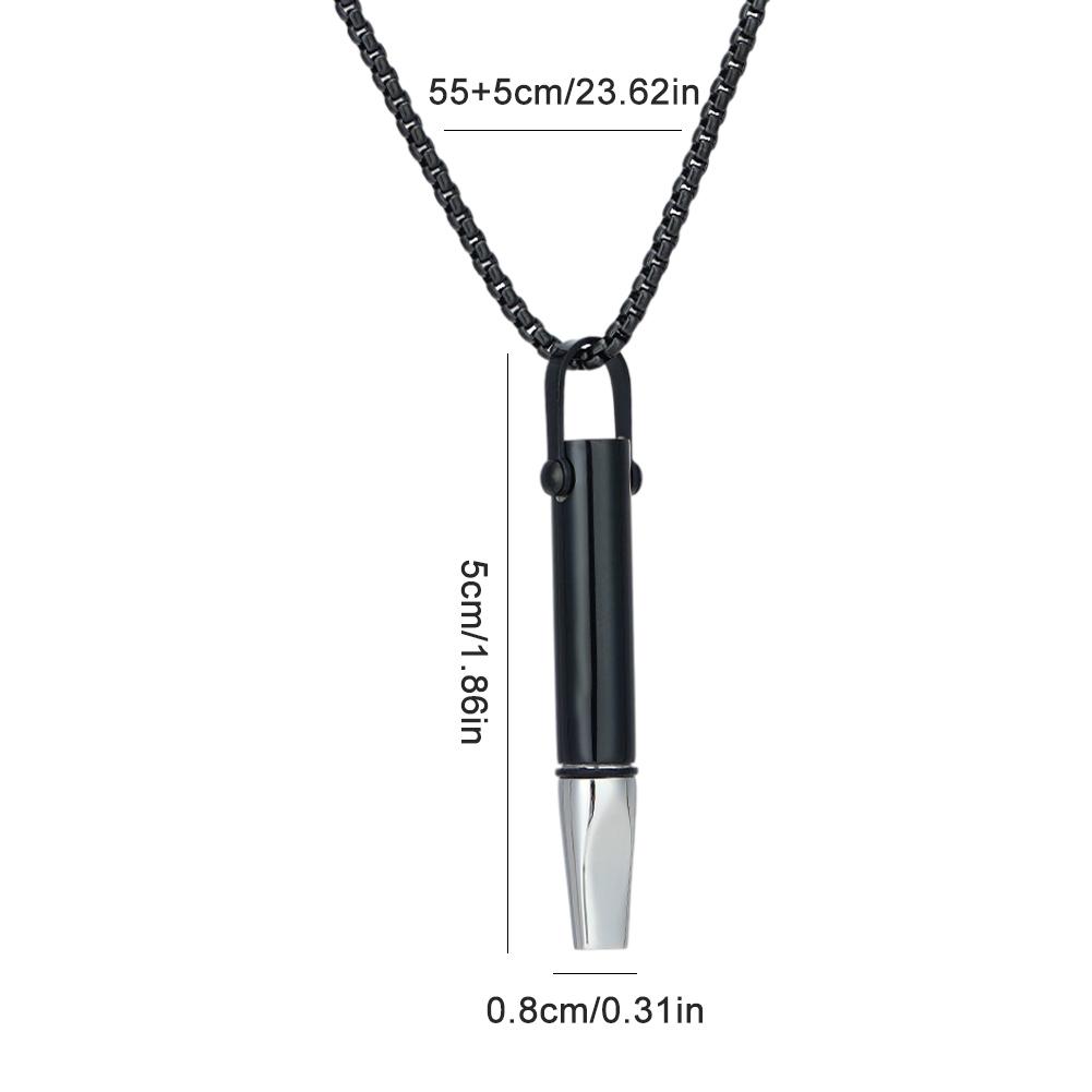 

Кулон для медитации «Бросить курить» с фильтрующим хлопком, ожерелье для дыхания для снятия тревоги и стресса, износостойкое ожерелье для осознанности чёрный