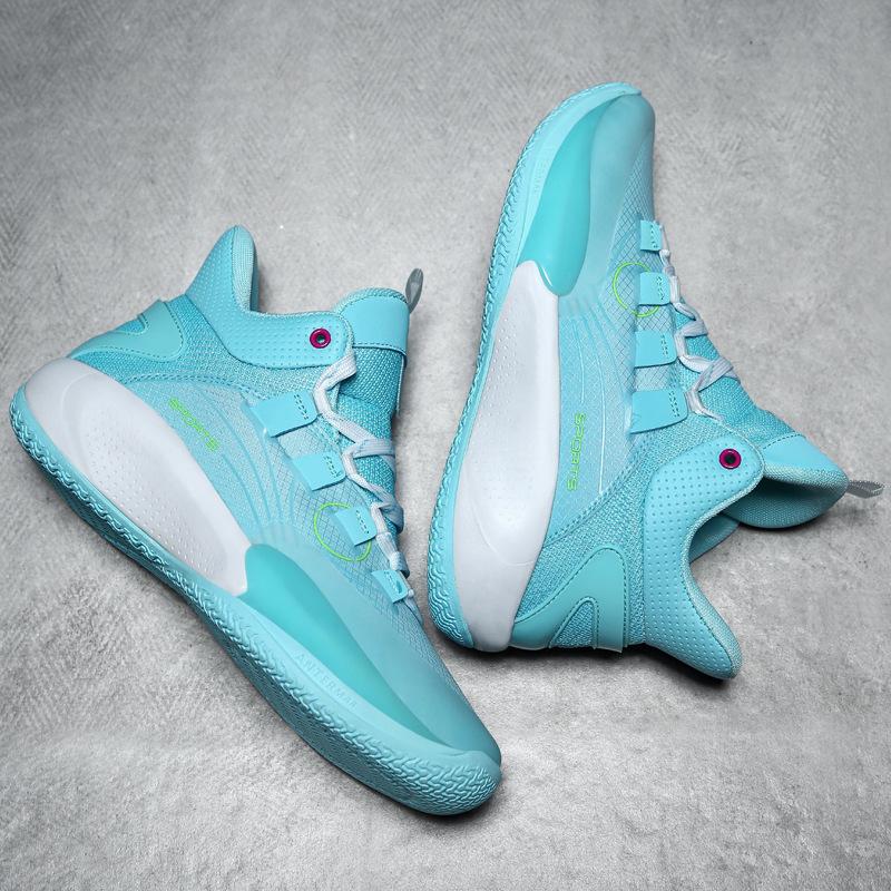 

2025 basketball shoes men s winter students actual combat blue sneakers wear-resistant sports boots high-top youth non-slip breathable 45