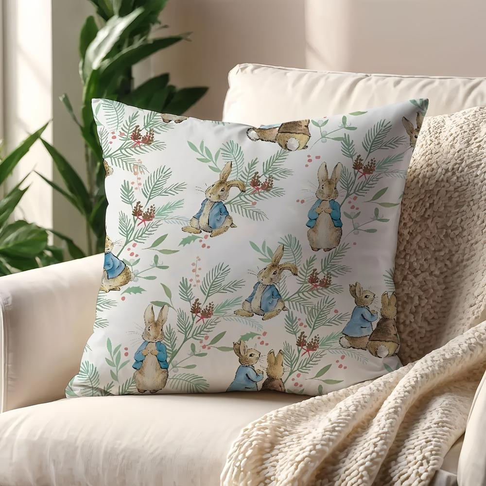 Cute Kawali Peter R-Rabbit Cushion Cover For Pillow Printing Sofa Decoration Home Car Room Coffee Shop Office Nordic Simplicity