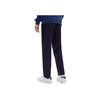 FILA Official Mens Knitted Long Pants 2023 Autumn Simple Straight Leg Business Casual Pants Men bottoms Legendary-Blue F11M331604FNV
